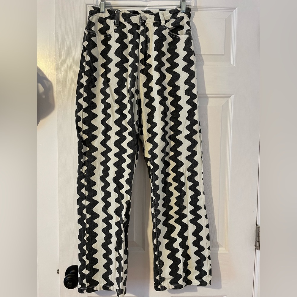 Cider Psychedelic Print Jeans